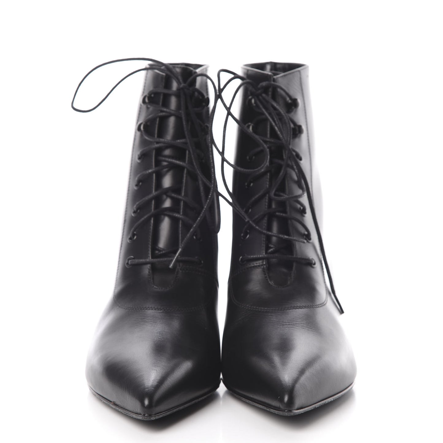 Calfskin Cat 50 Laced Boots 39 Black