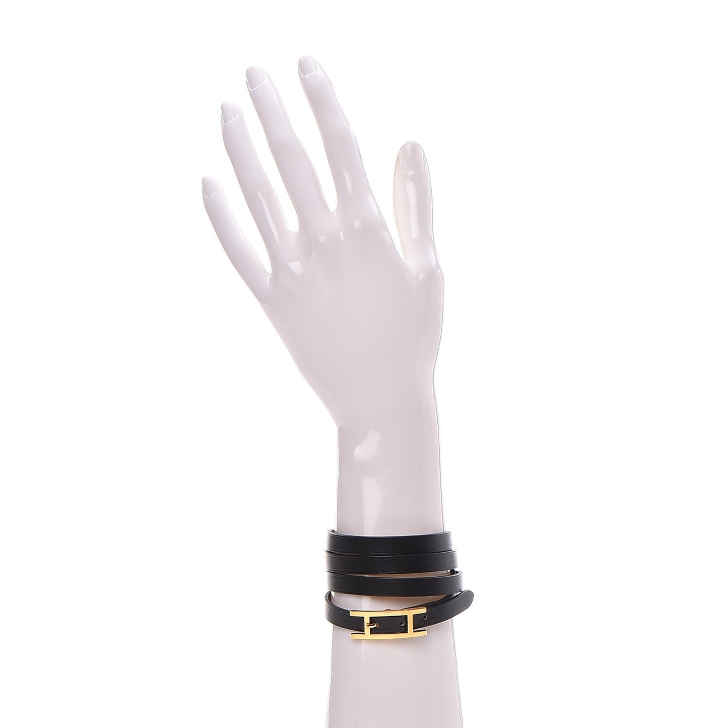 Chamonix Hapi 3 MM Triple Tour Wrap Bracelet M Black