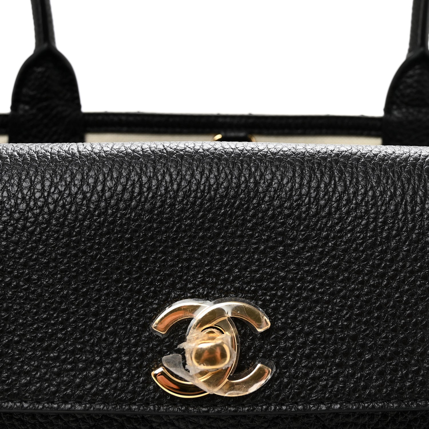 Chanel Grained Calfskin Stitched Urban Essentials Small Shopping Bag Black 8 of 10
