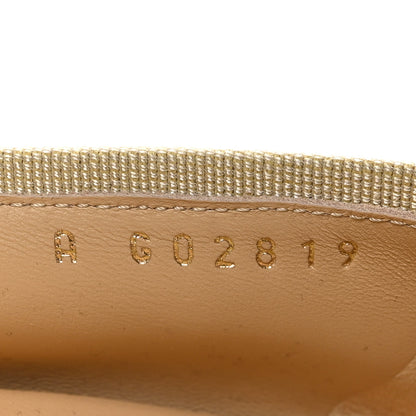 Chanel Lambskin Cap Toe CC Ballerina Flats 37.5 Beige Black 8 of 10