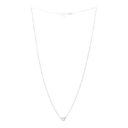 Tiffany Platinum Diamond .16ct Elsa Peretti Diamonds by the Yard Pendant Necklace 3 of 7