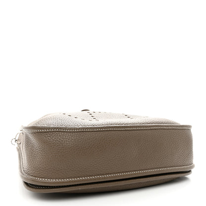 Hermes Taurillon Clemence Evelyne III PM Etoupe 4 of 11