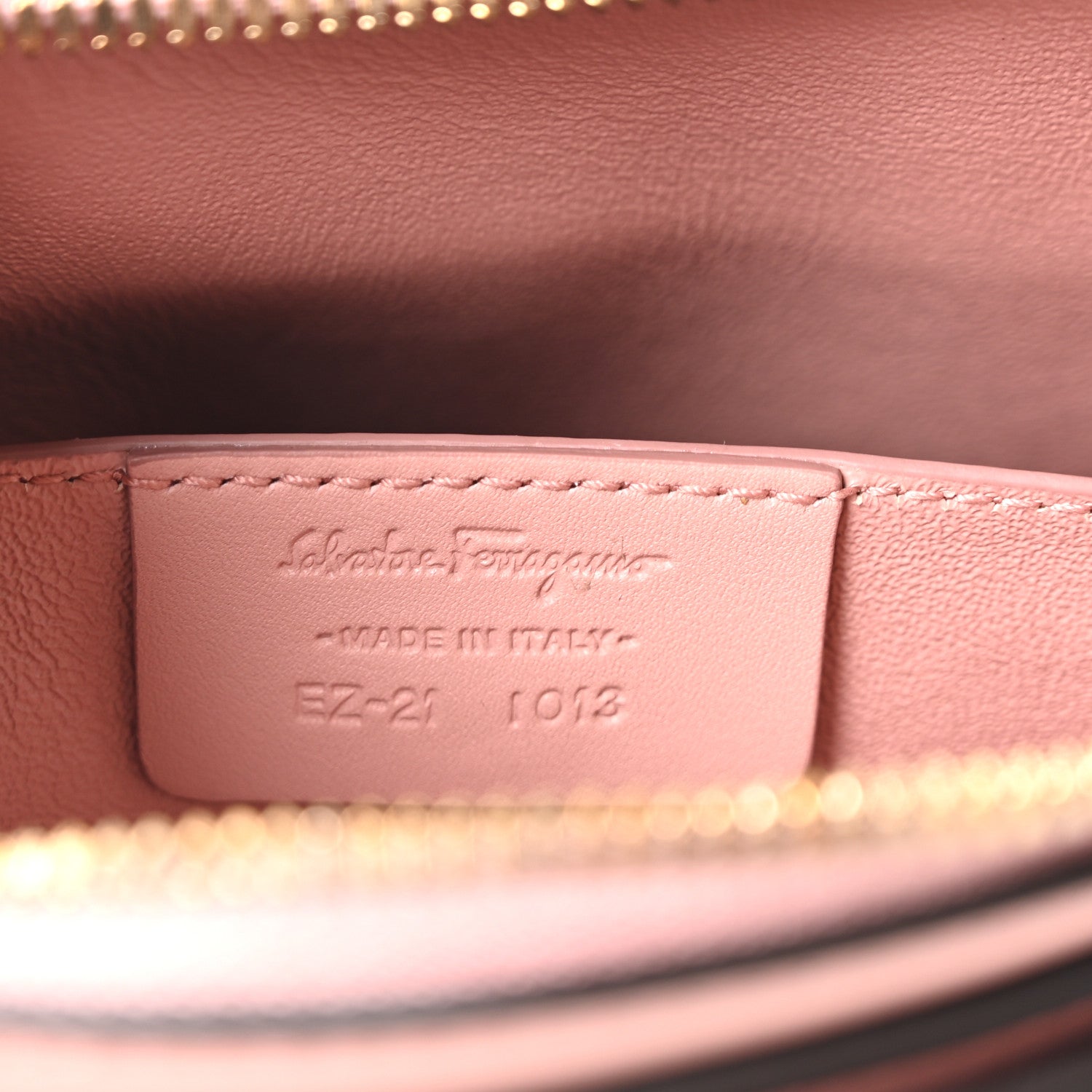 Salvatore Ferragamo Calfskin Trifolio Crossbody Bag Antique Rose 7 of 10
