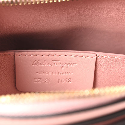 Salvatore Ferragamo Calfskin Trifolio Crossbody Bag Antique Rose 7 of 10