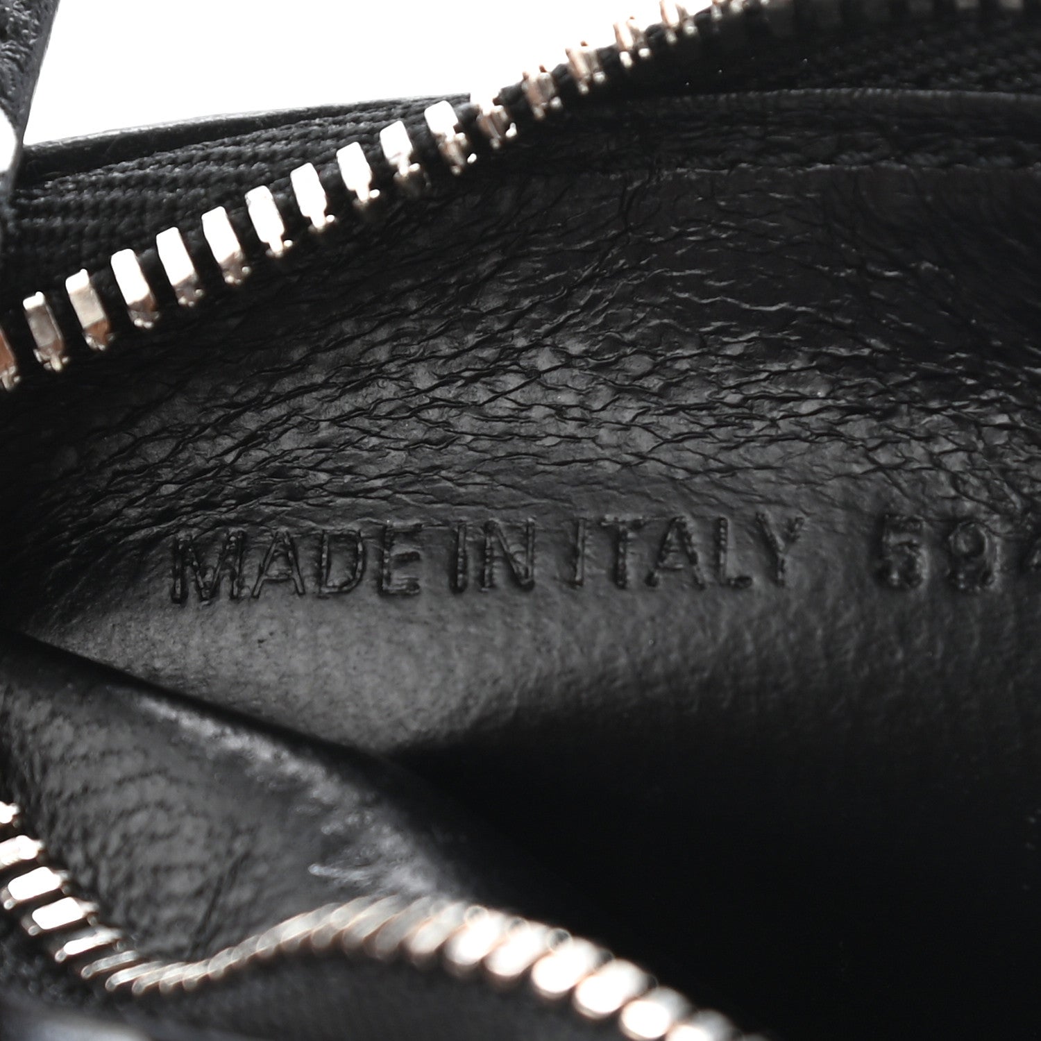 Balenciaga Smooth Calfskin Gradient Logo Cash Coin Card Holder On Keychain Black Grey 5 of 5