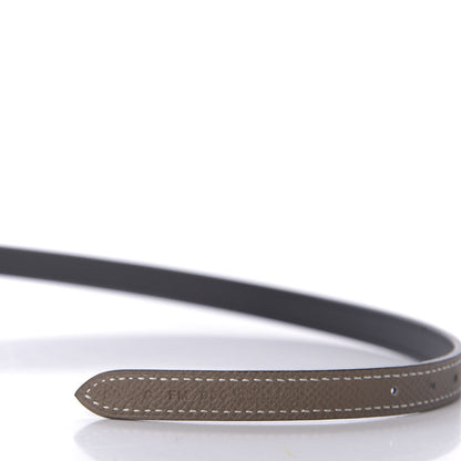 Hermes Swift Epsom 13mm Focus Belt 80 Black Etoupe 6 of 7