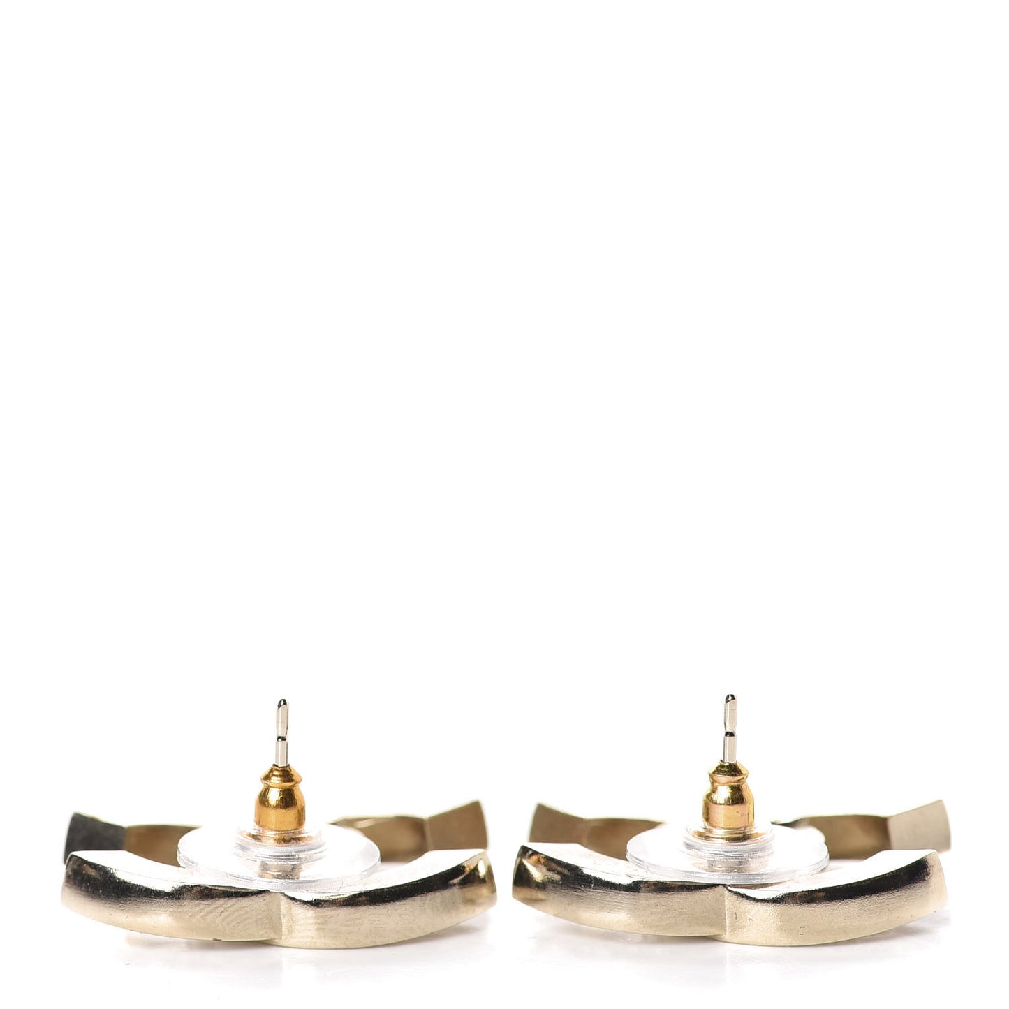 Crystal CC Rockin Summer Stud Earrings Gold