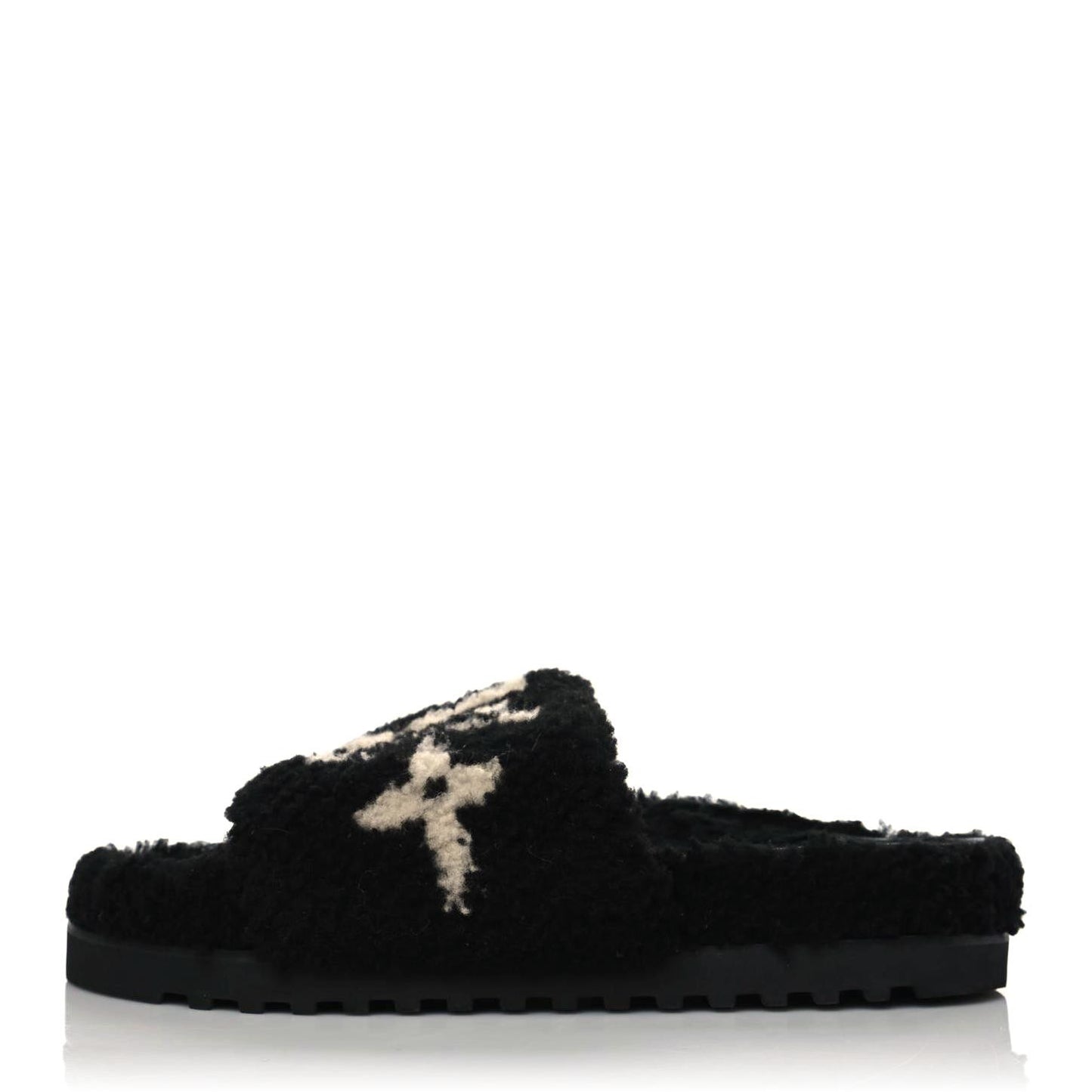 Shearling Paseo Flat Comfort Mule 39 Black