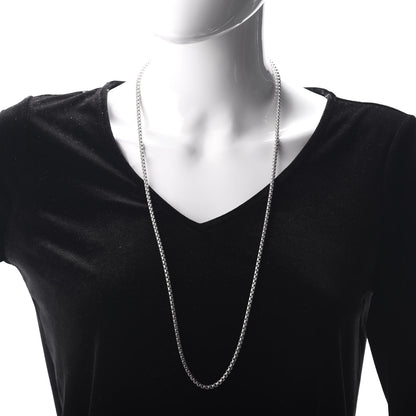David Yurman Sterling Silver 14K Yellow Gold 3.6mm Box Chain Necklace 32" 2 of 4