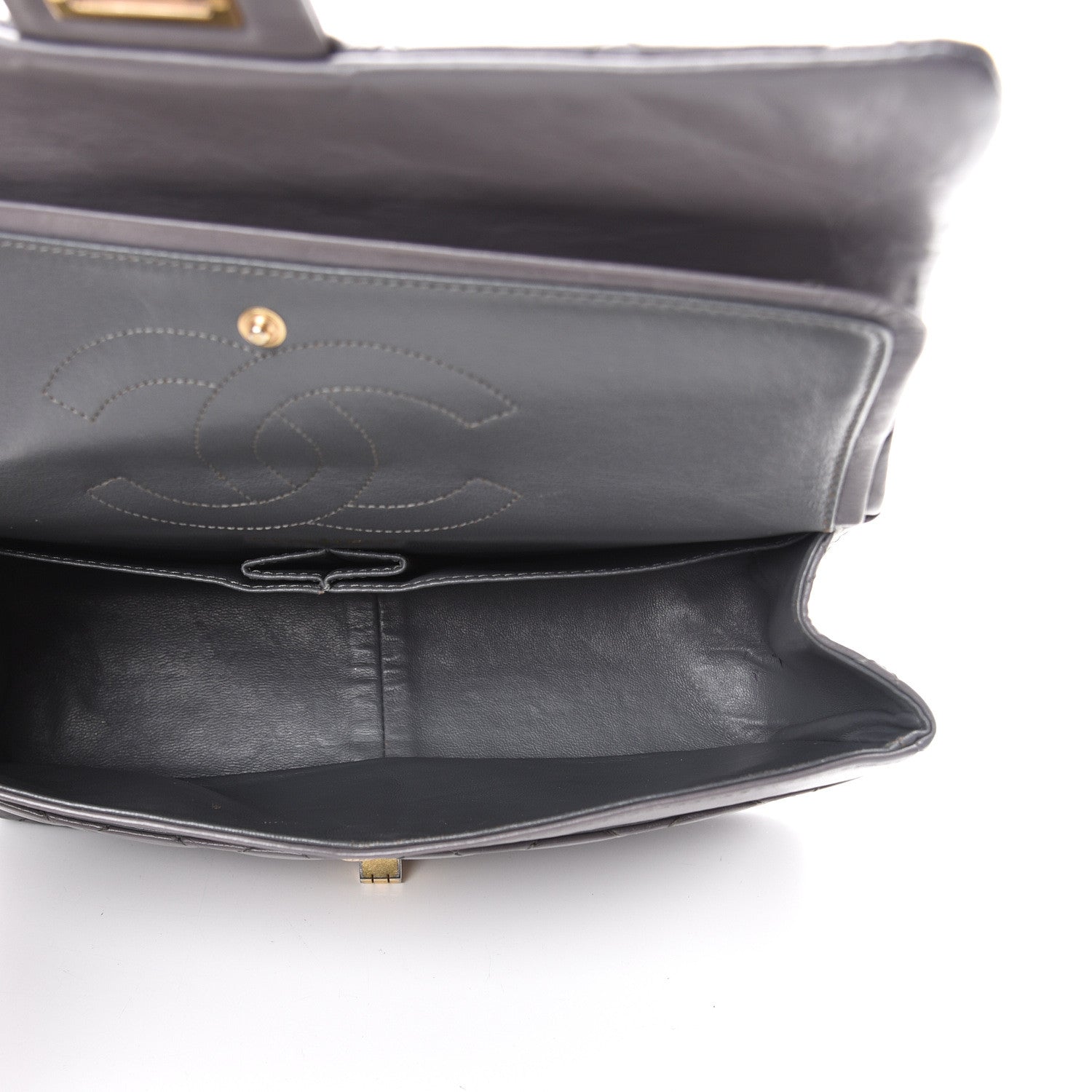Chanel Aged Calfskin Quilted 2.55 Reissue 226 Flap Grey 4 of 13