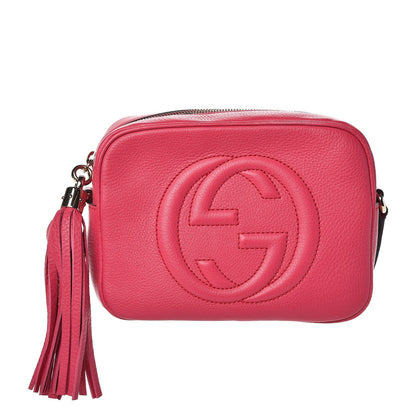 Gucci Pebbled Calfskin Small Soho Disco Bag Fuchsia 1 of 7