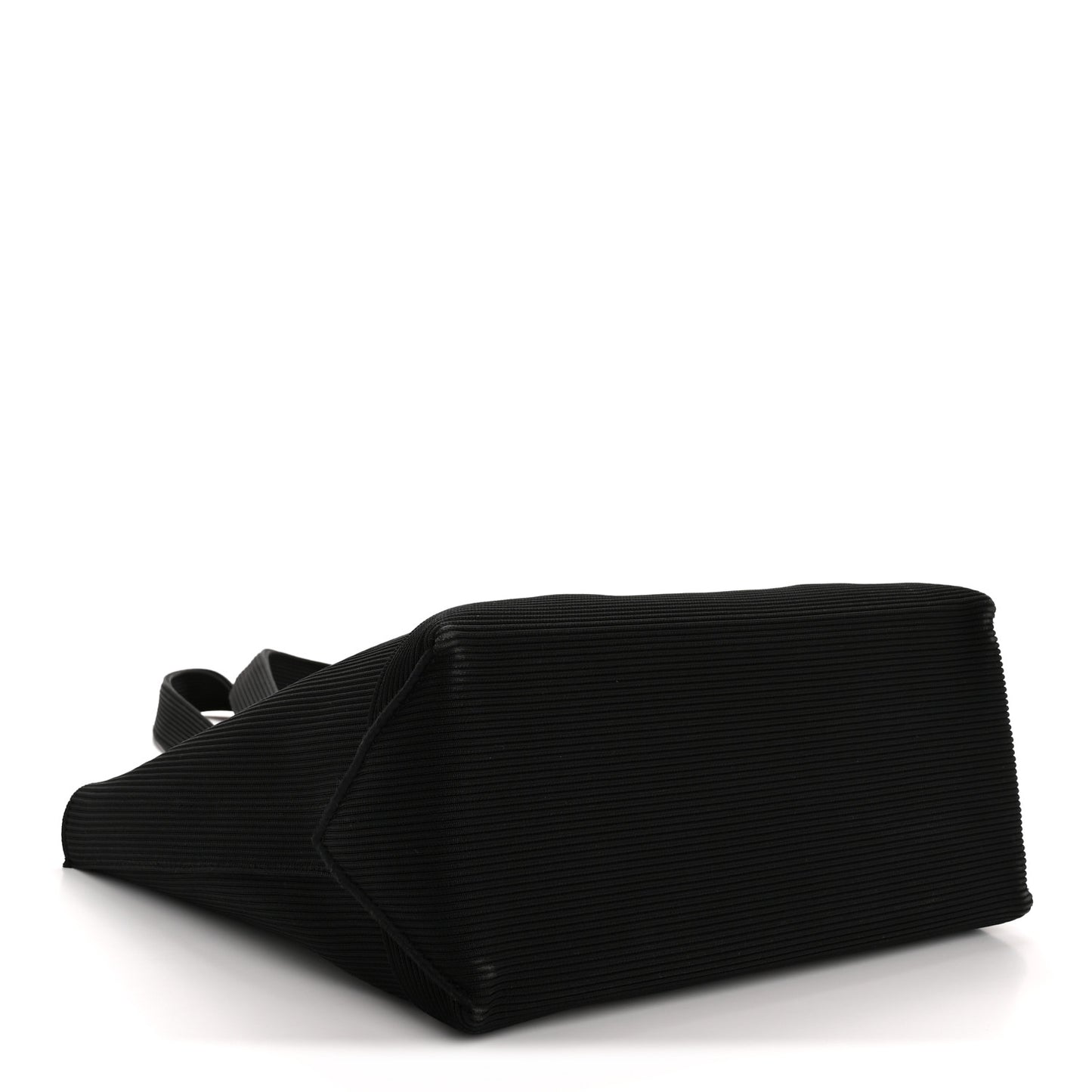 Ribbed Knit Ryan Tote Black
