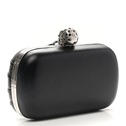 Alexander McQueen Nappa Skull Chain Box Clutch Black 3 of 7