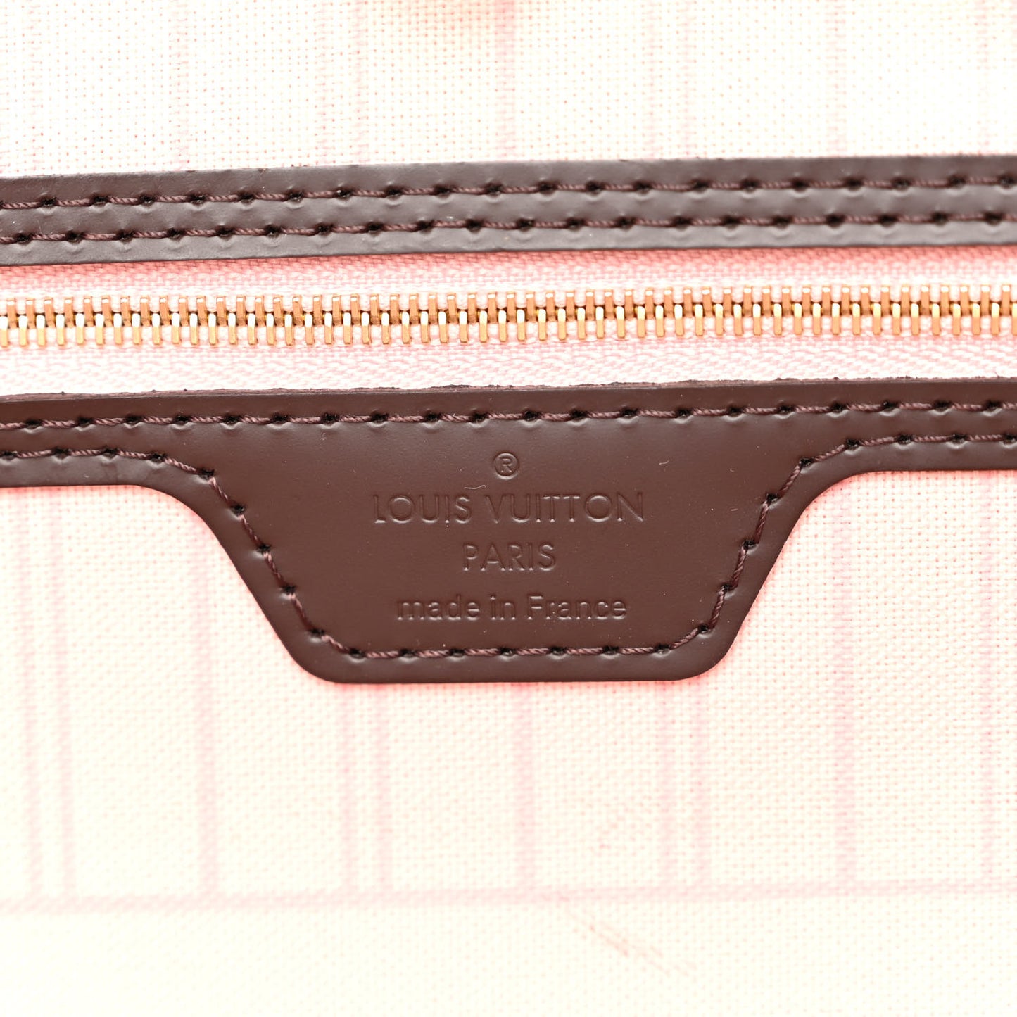 Damier Ebene Neo Neverfull MM Rose Ballerine