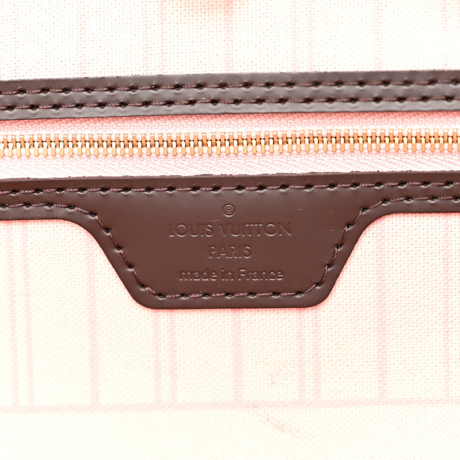 Louis Vuitton Damier Ebene Neo Neverfull MM Rose Ballerine 7 of 12