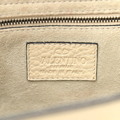 Valentino Garavani Grained Calfskin Rockstud Top Handle Flap Shoulder Bag Light Ivory 6 of 10