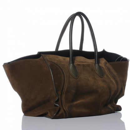 Celine Suede Large Phantom Luggage Olive 3 of 8