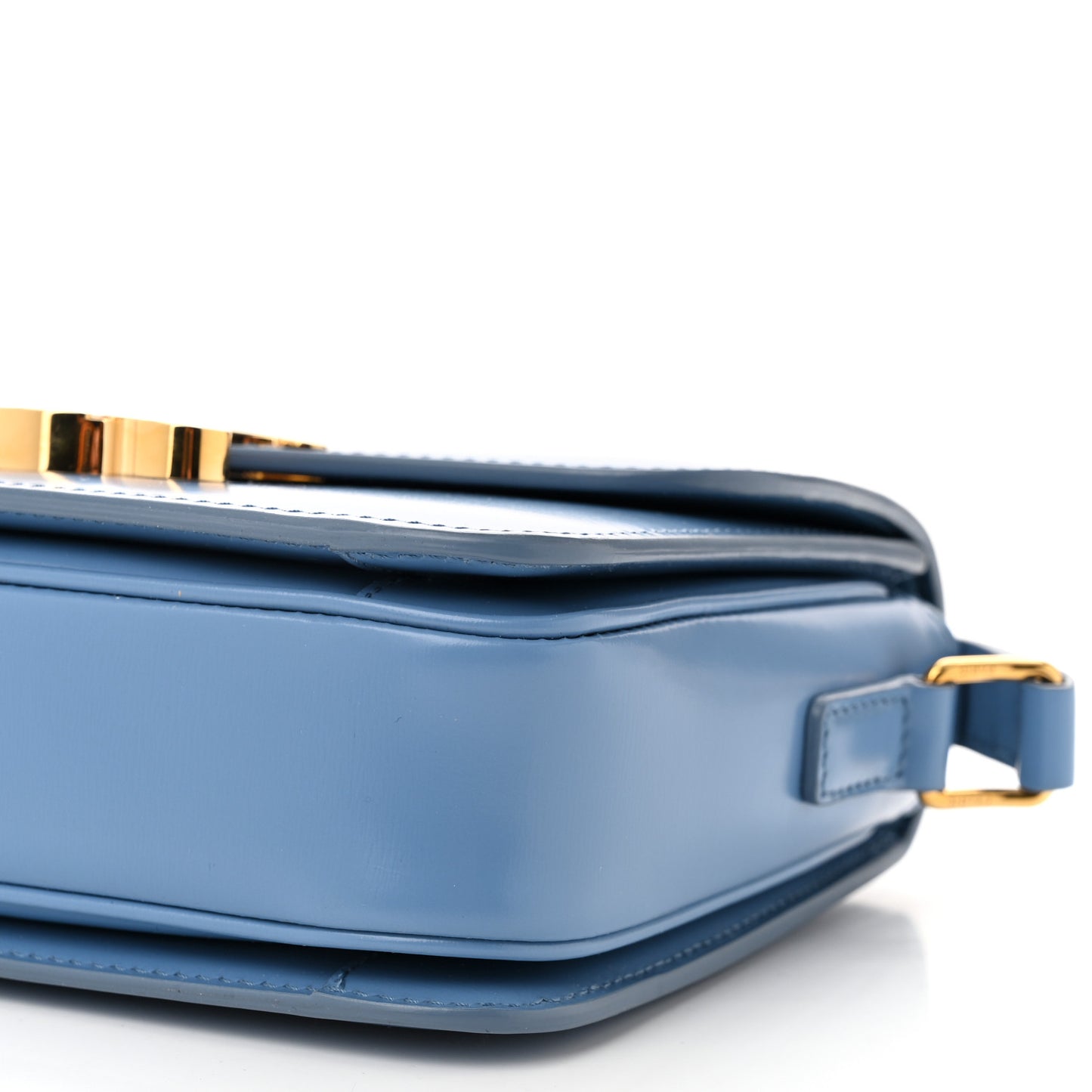 Shiny Calfskin Teen Triomphe Azure