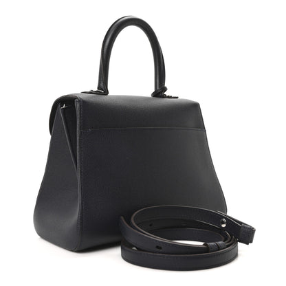 Delvaux Grained Calfskin PM Brillant Satchel Midnight 4 of 11