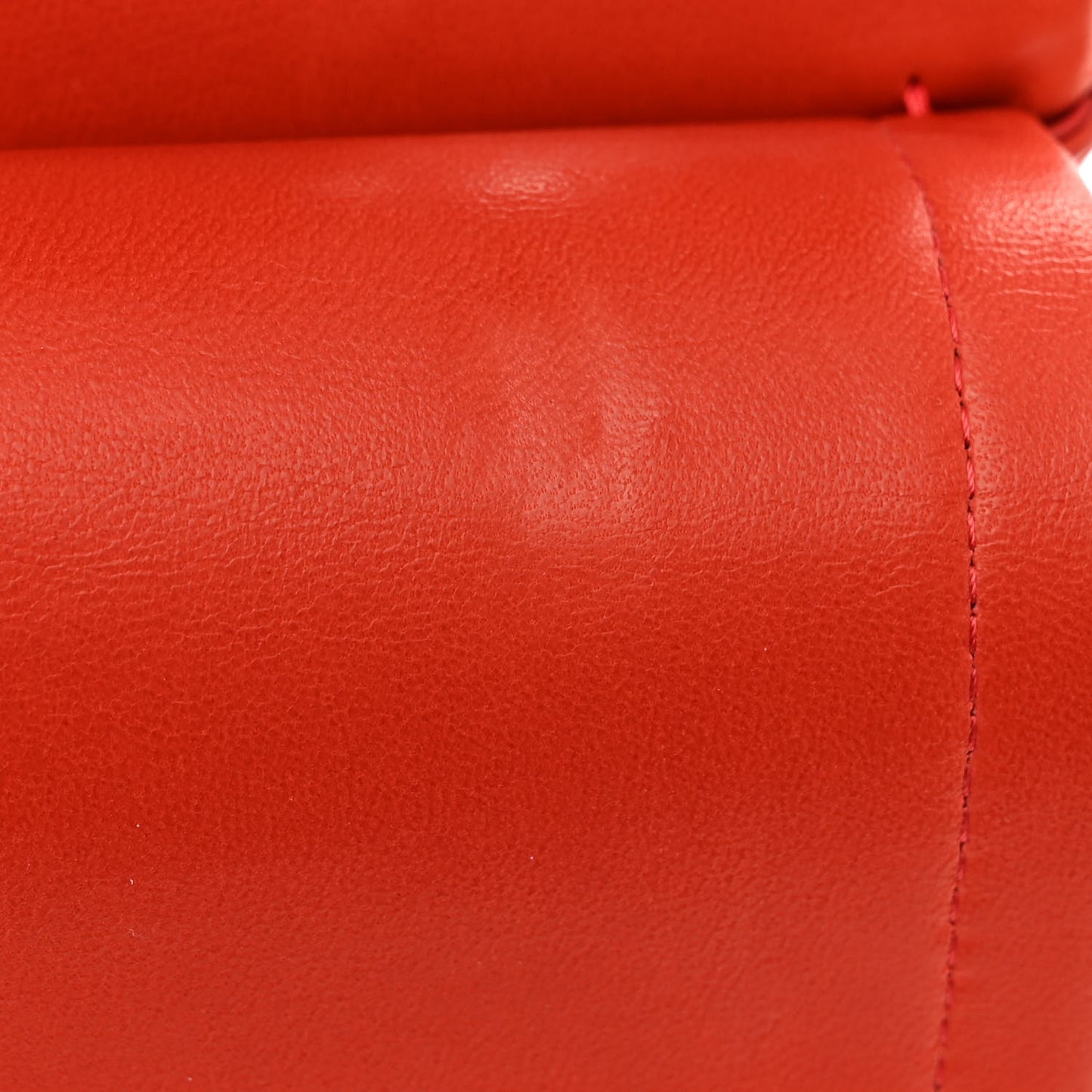 Lambskin Quilted Medium Double Flap Red