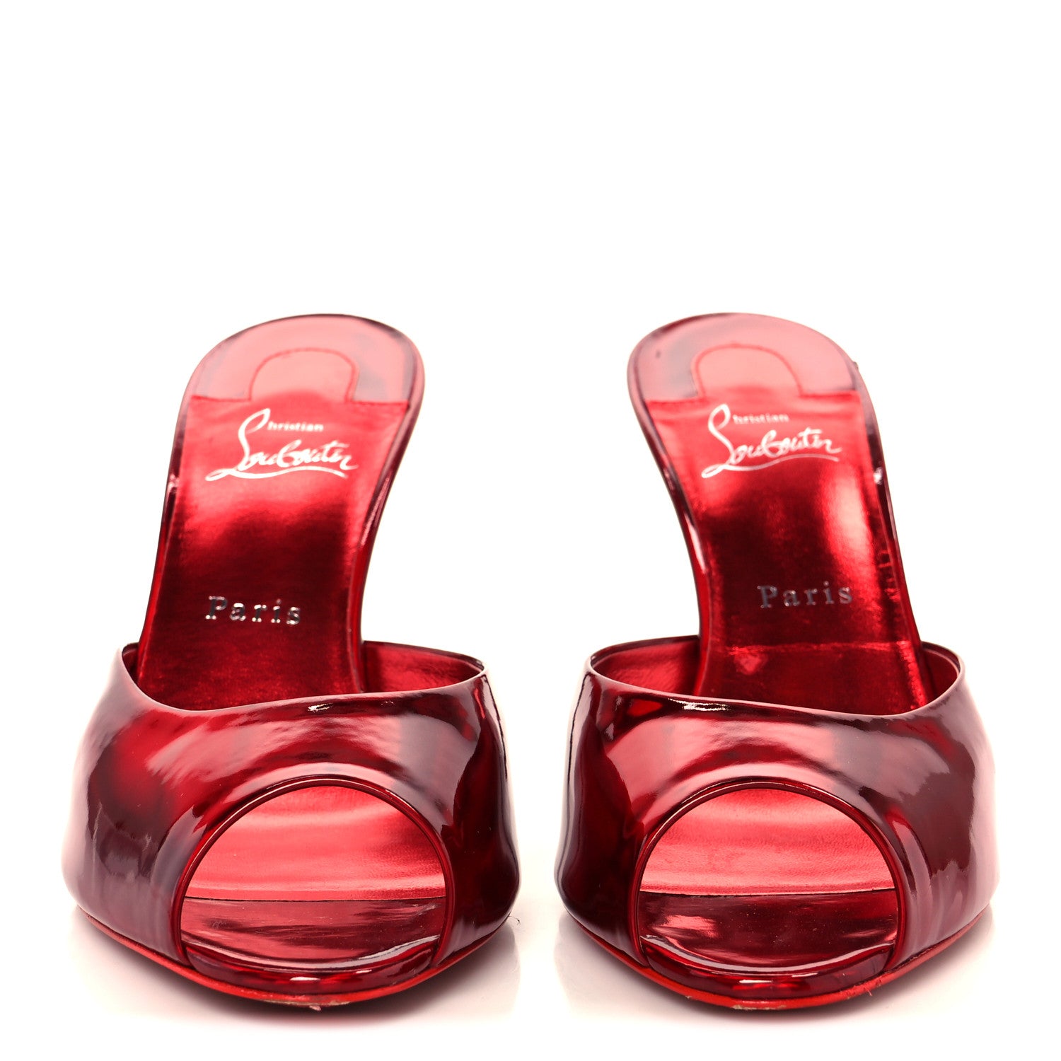 Christian Louboutin Patent Psychic Me Dolly 85 Sandals 41 Loubi