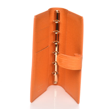 Louis Vuitton Epi Small Ring Agenda Cover Mandarin 6 of 7