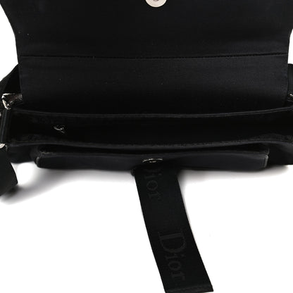 Christian Dior Silk Jersey Crystal Hardcore Clutch Black 10 of 17