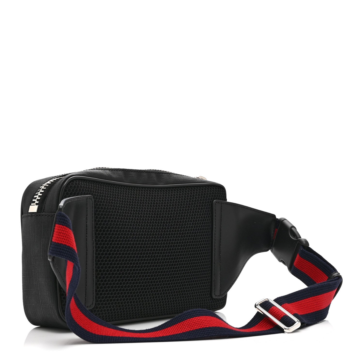 Gucci Soft GG Supreme Monogram Web Belt Bag Black Grey 3 of 11
