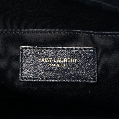 Saint Laurent Calfskin Matelasse Monogram Lou Camera Bag Black 6 of 10