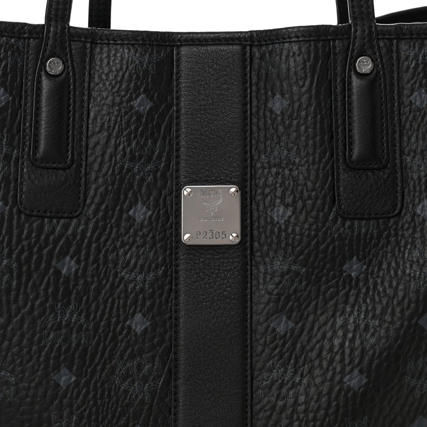 Visetos Large Liz Reversible Shopper Tote Black