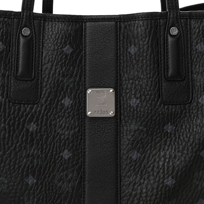 MCM Visetos Large Liz Reversible Shopper Tote Black 11 of 17