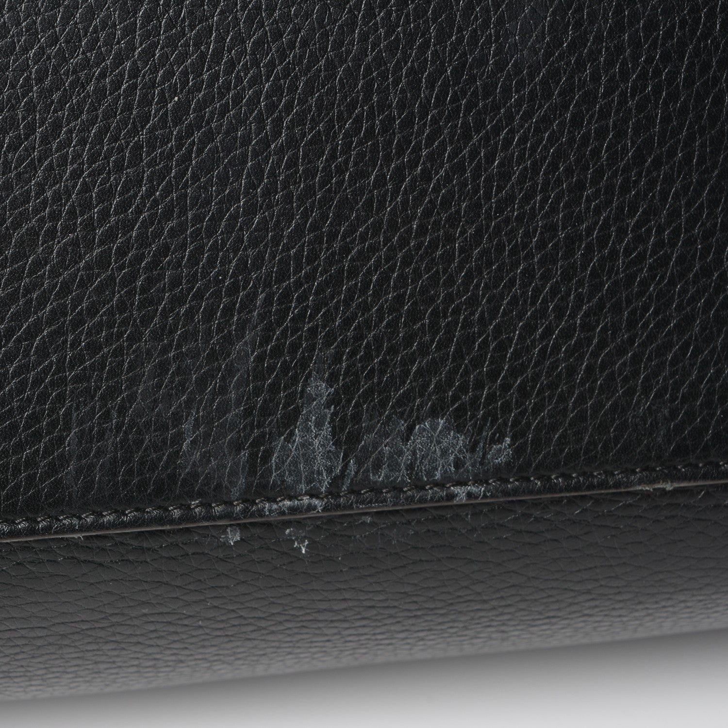 Celine Drummed Calfskin Mini Luggage Black 7 of 9