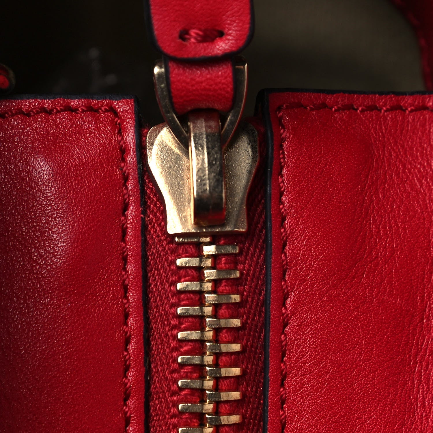Valentino Garavani Vitello Rockstud Double Handle Tote Red 15 of 16