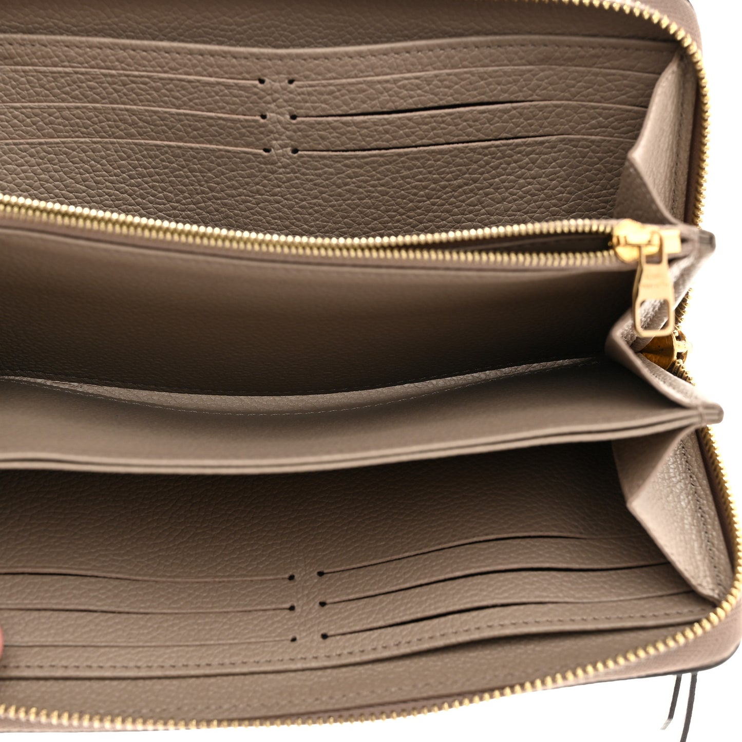 Empreinte Monogram Giant Zippy Wallet Tourterelle Creme