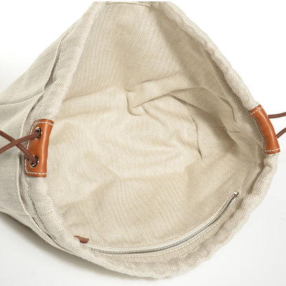 Hermes Canvas Barenia Fourbi 20 PM Pouch Naturel Fauve 6 of 13