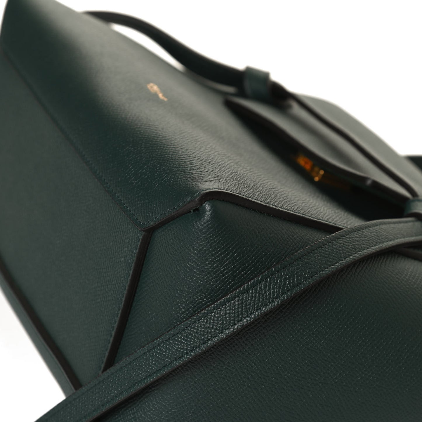 Grained Calfskin Micro Belt Bag Amazone