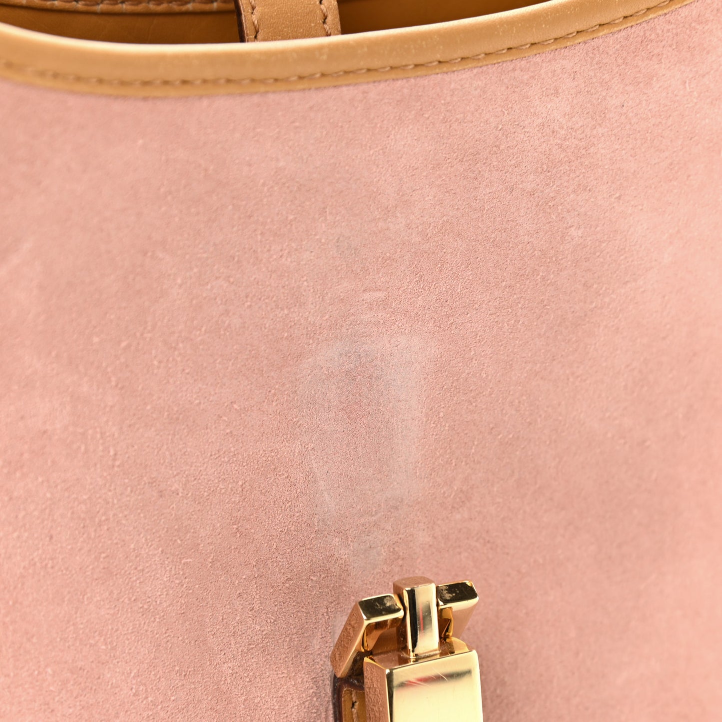 Suede Bardot Shoulder Bag Pink