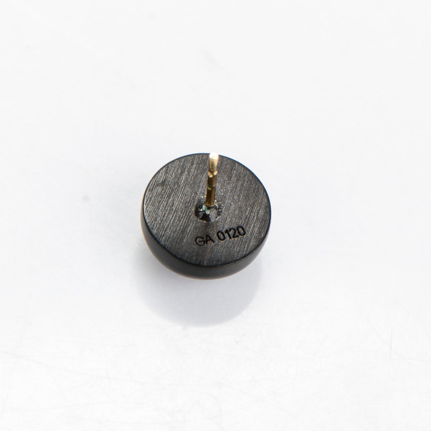 Tiger Wood Brass Silvania Stud Earrings