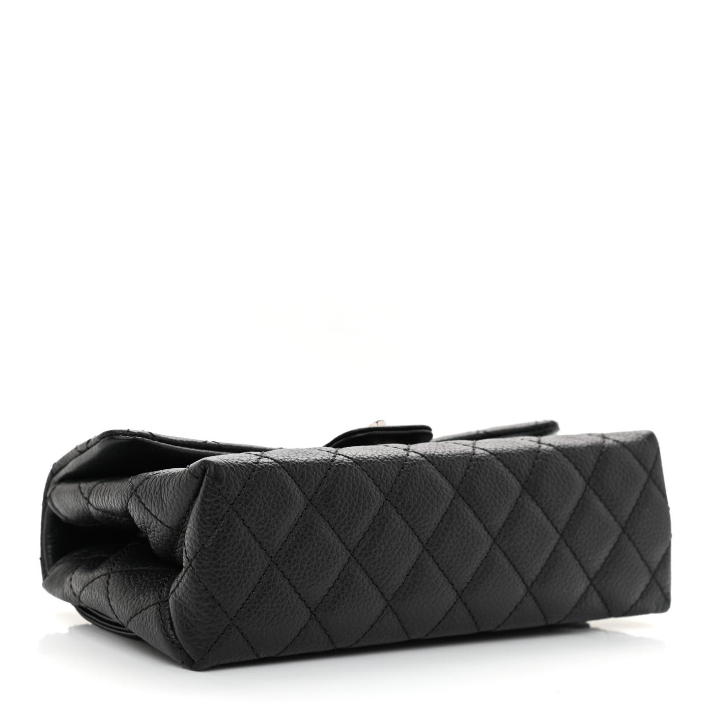 Grained Calfskin Quilted 2.55 Reissue Flap Belt Bag Clutch Black