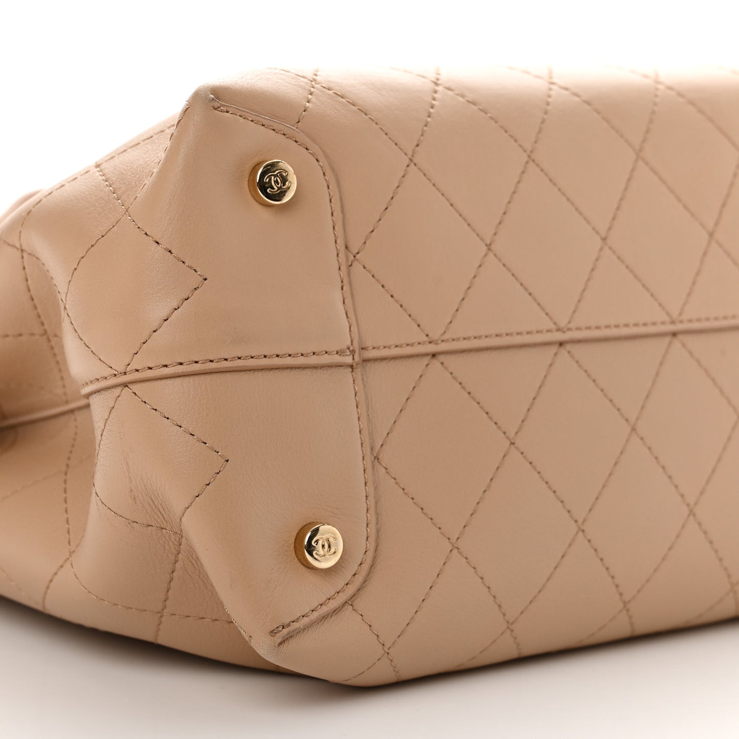 Calfskin Large Serial Shopper Tote Beige
