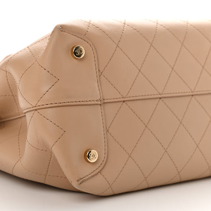 Chanel Calfskin Large Serial Shopper Tote Beige 9 of 10