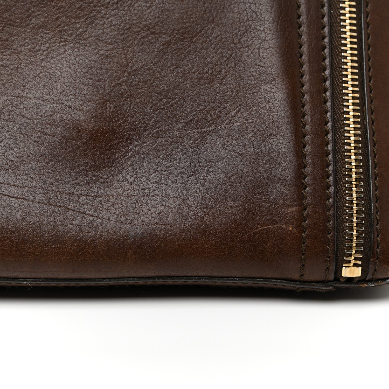 Saint Laurent Calfskin Medium Downtown Tote Brown 17 of 19