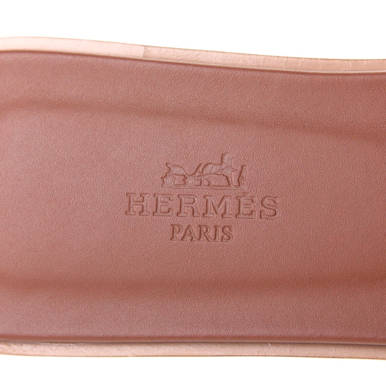 Hermes Box Calfskin Oran Sandals 38 Gold 4 of 4