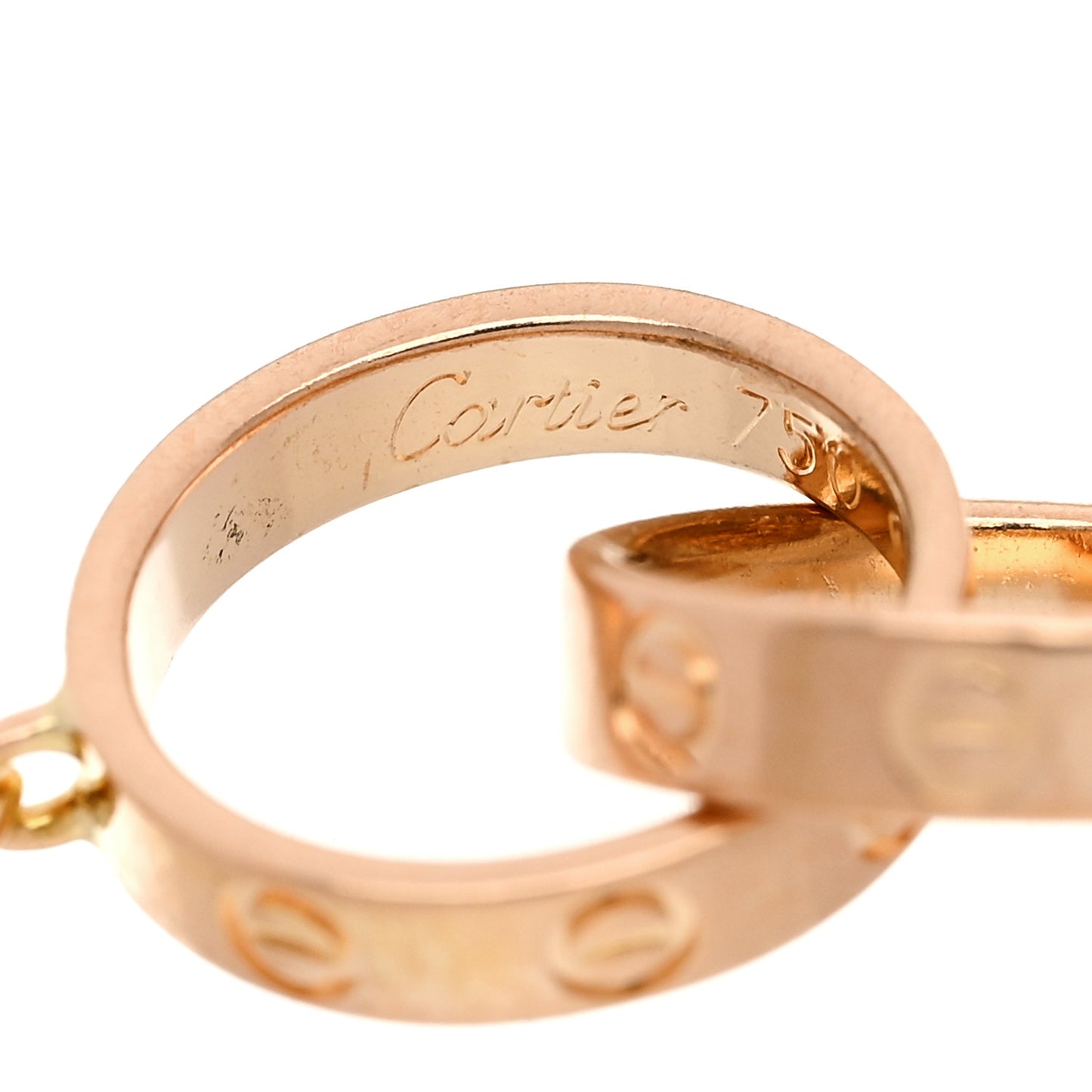 18K Pink Gold Interlocking LOVE Bracelet