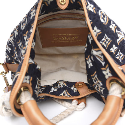 Louis Vuitton Nylon Monogram Cruise Bulles MM Navy 5 of 13