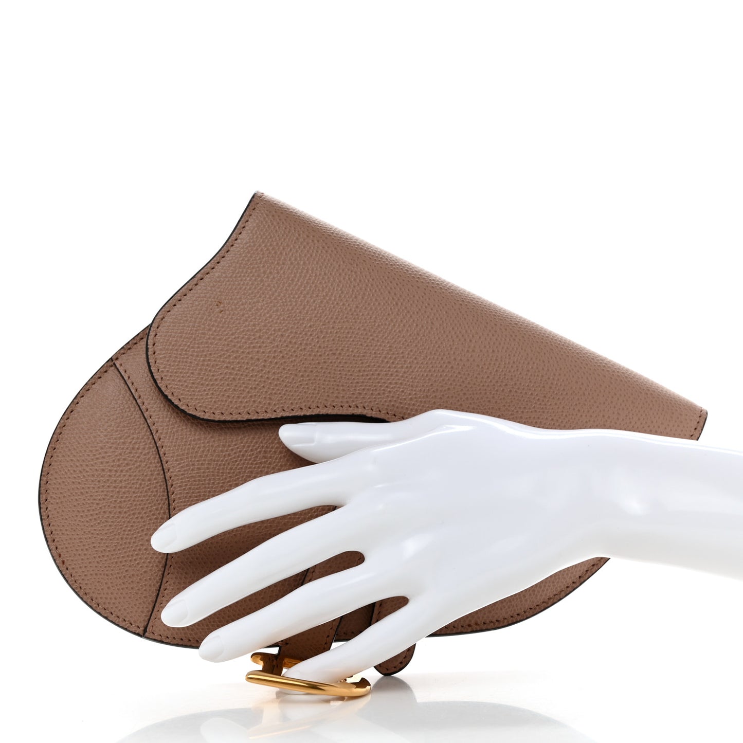 Calfskin Saddle Belt Bag Blush Pink