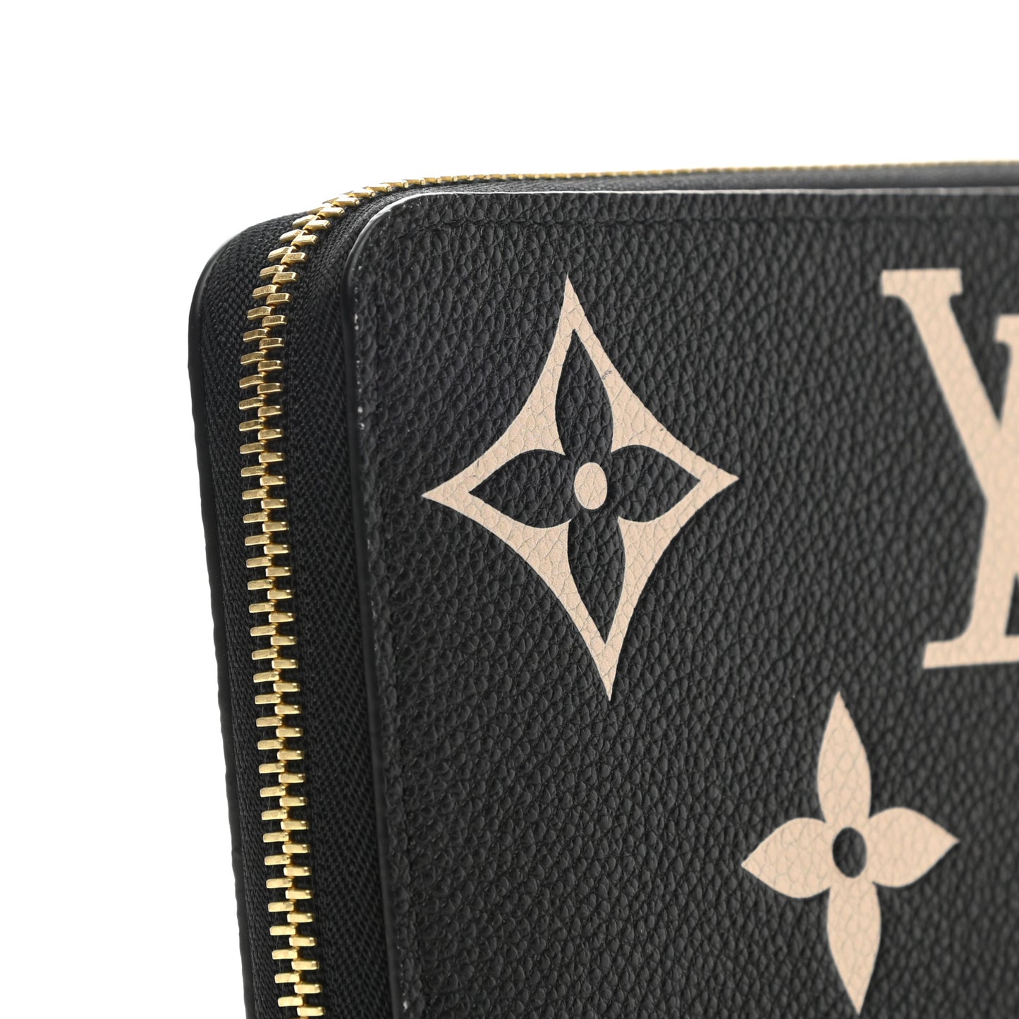 Empreinte Monogram Giant Zippy Wallet Black Beige