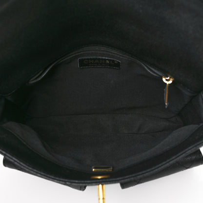 Chanel Caviar Quilted Small Supple Twins Hobo Bag Black 5 of 10