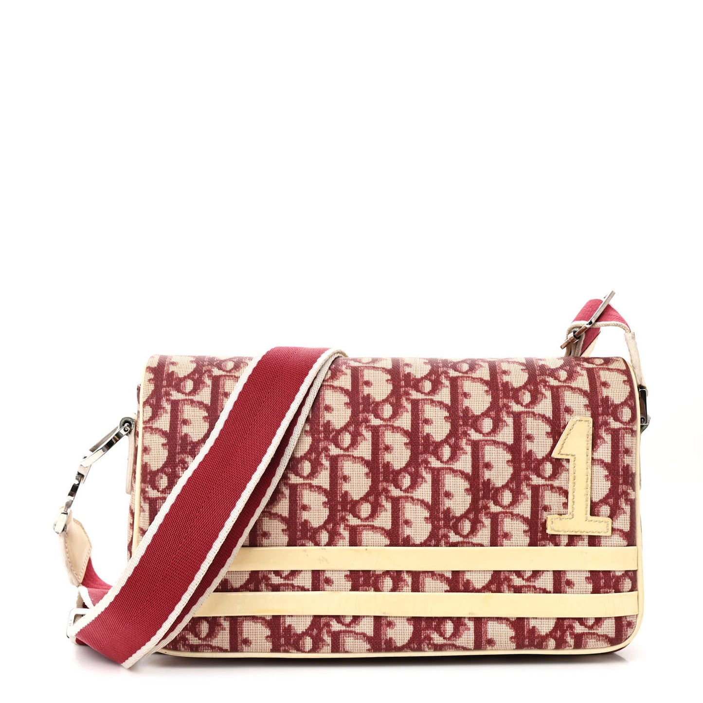 Monogram Girly Messenger Red