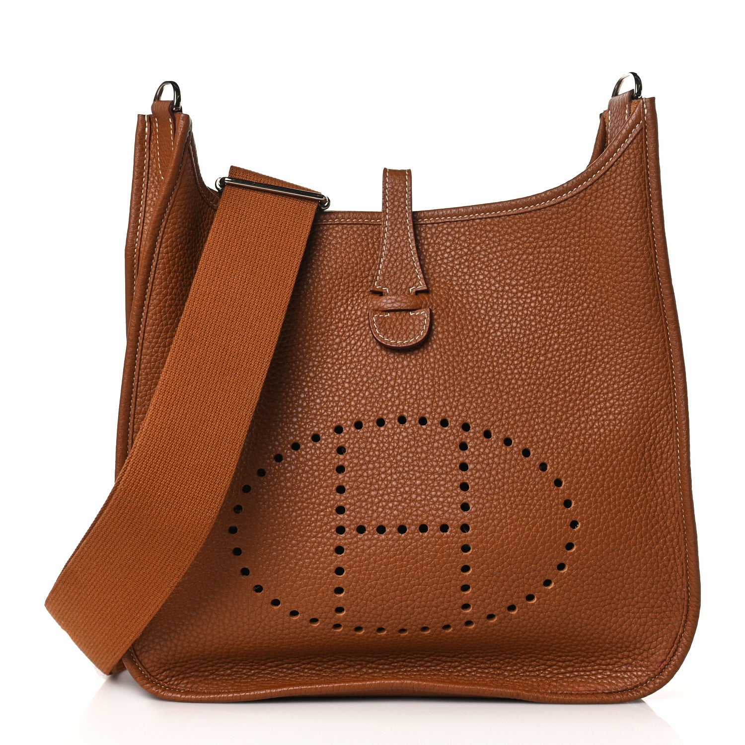 Hermes Taurillon Clemence Evelyne III PM Gold 1 of 10